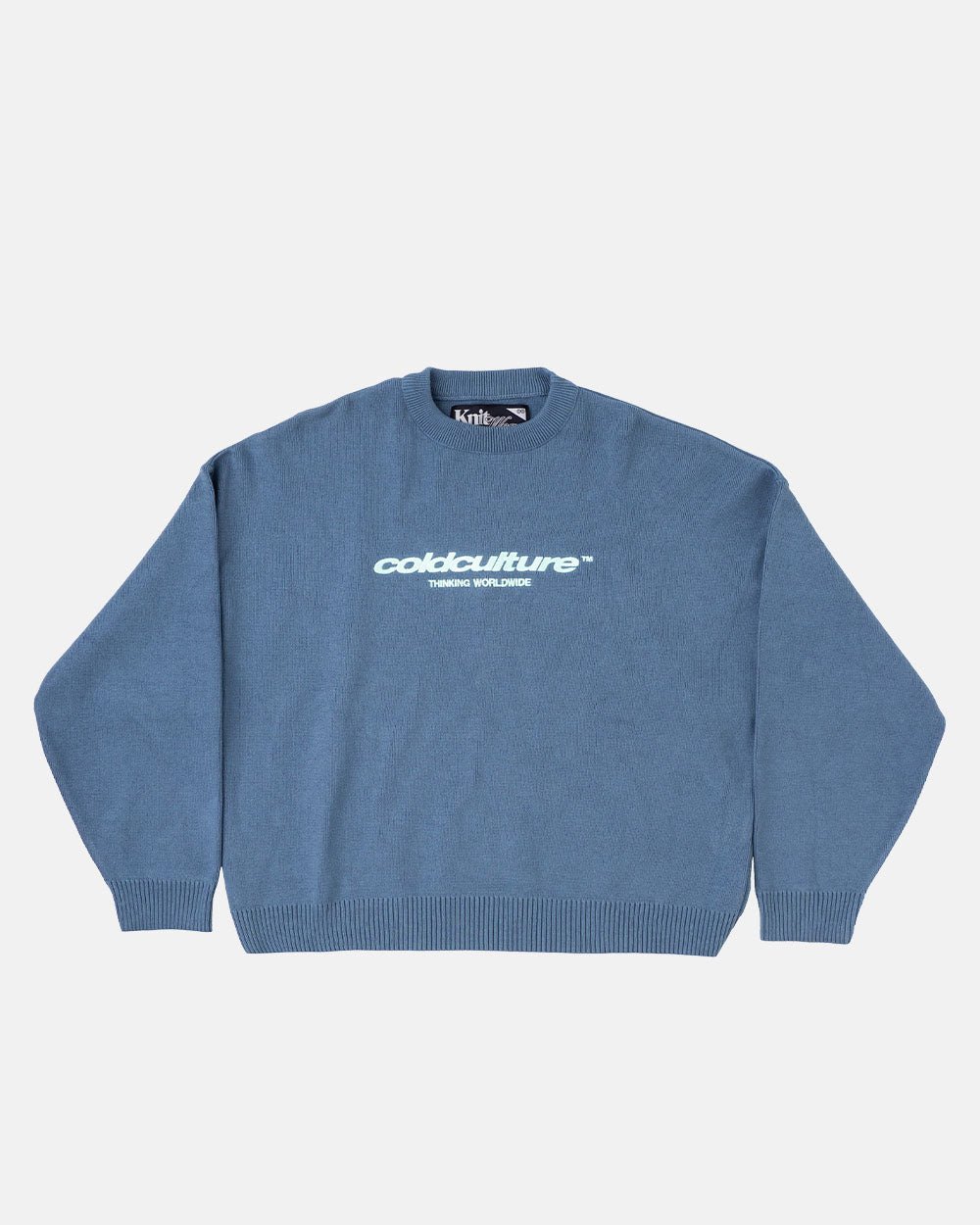 ESSENTIAL KNIT TURBULENCE BLUE - COLD CULTURE #packshot