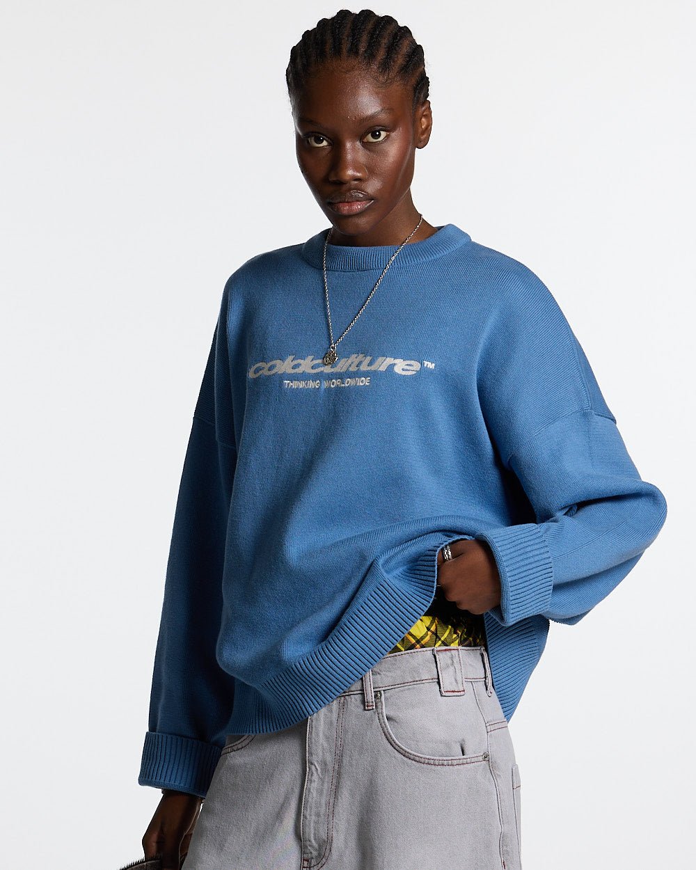ESSENTIAL KNIT WINDWARD BLUE - COLD CULTURE #woman