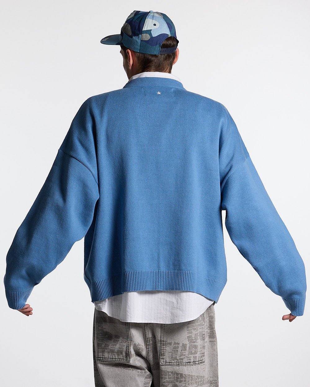 ESSENTIAL KNIT WINDWARD BLUE - COLD CULTURE #man