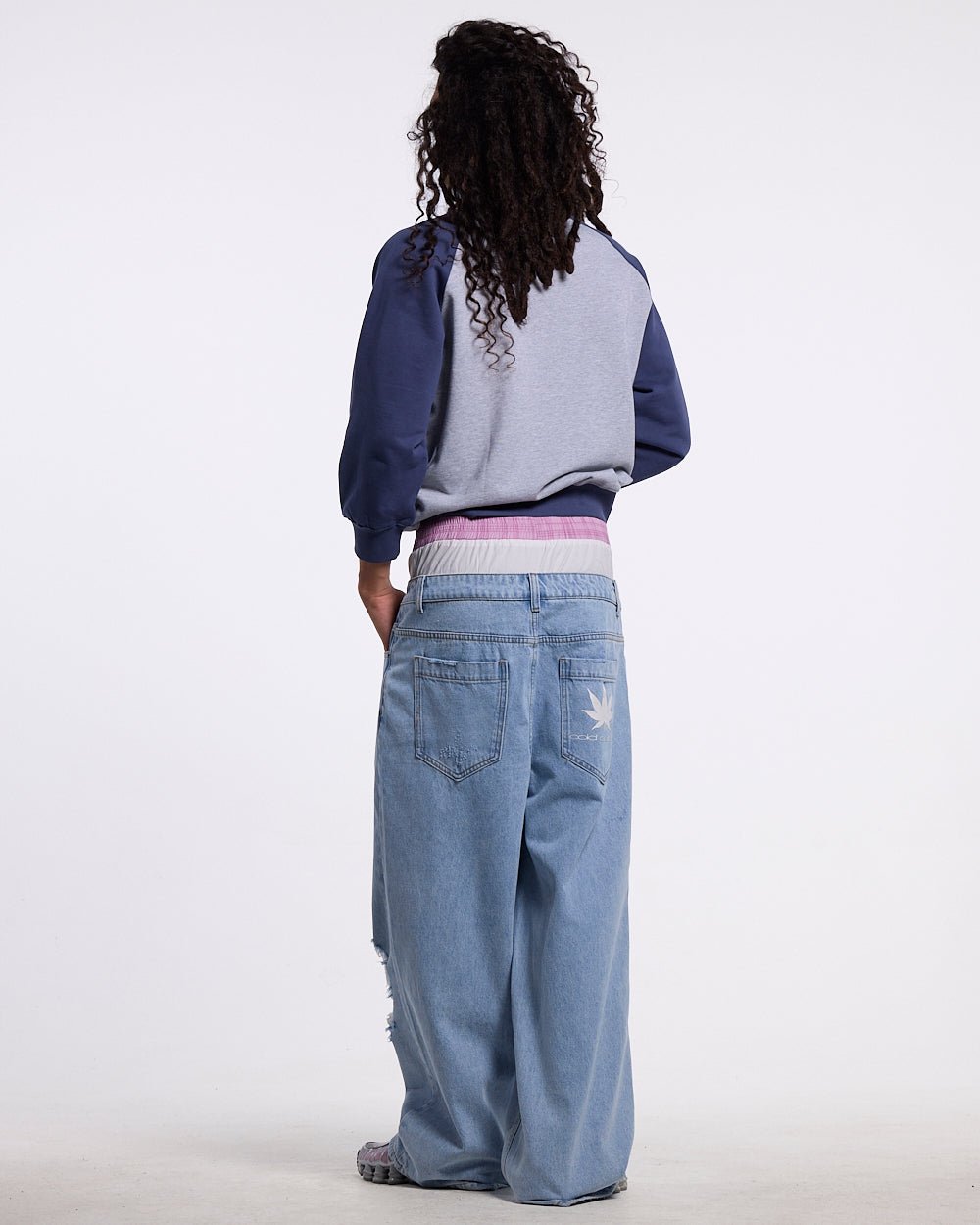 EST.2021 CREWNECK HEATHER GREY AND NAVY - Cold Culture