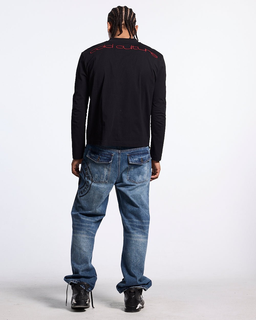 FEATHERED LONGSLEEVE BLACK - Cold Culture #man
