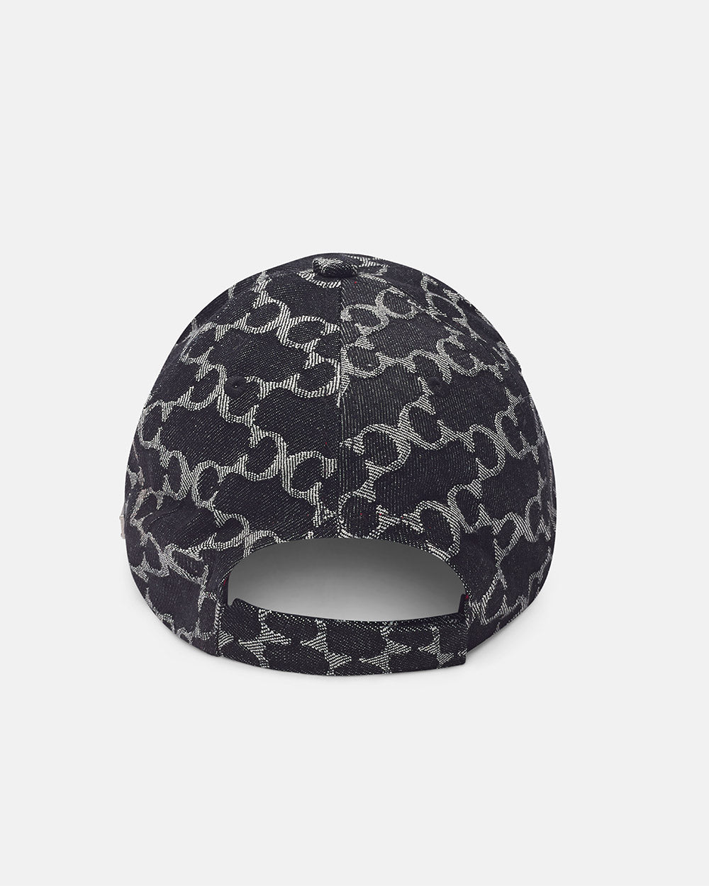 FEVER CAP BLACK - black monogram cap, back view - Cold Culture #packshot