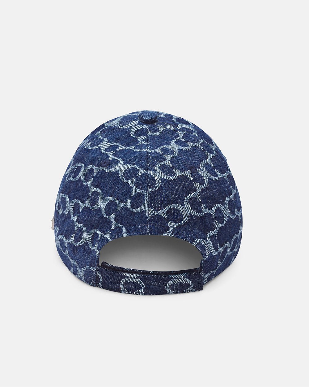 FEVER CAP BLUE - blue monogram cap, back view - Cold Culture #packshot