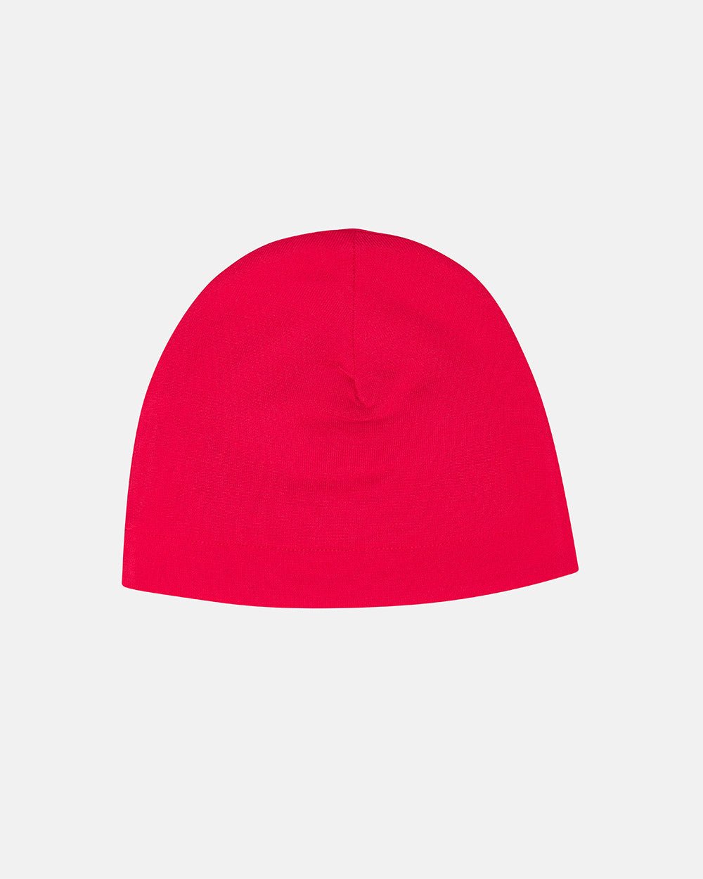 FLASH BEANIE RED - red beanie, back view - Cold Culture #packshot