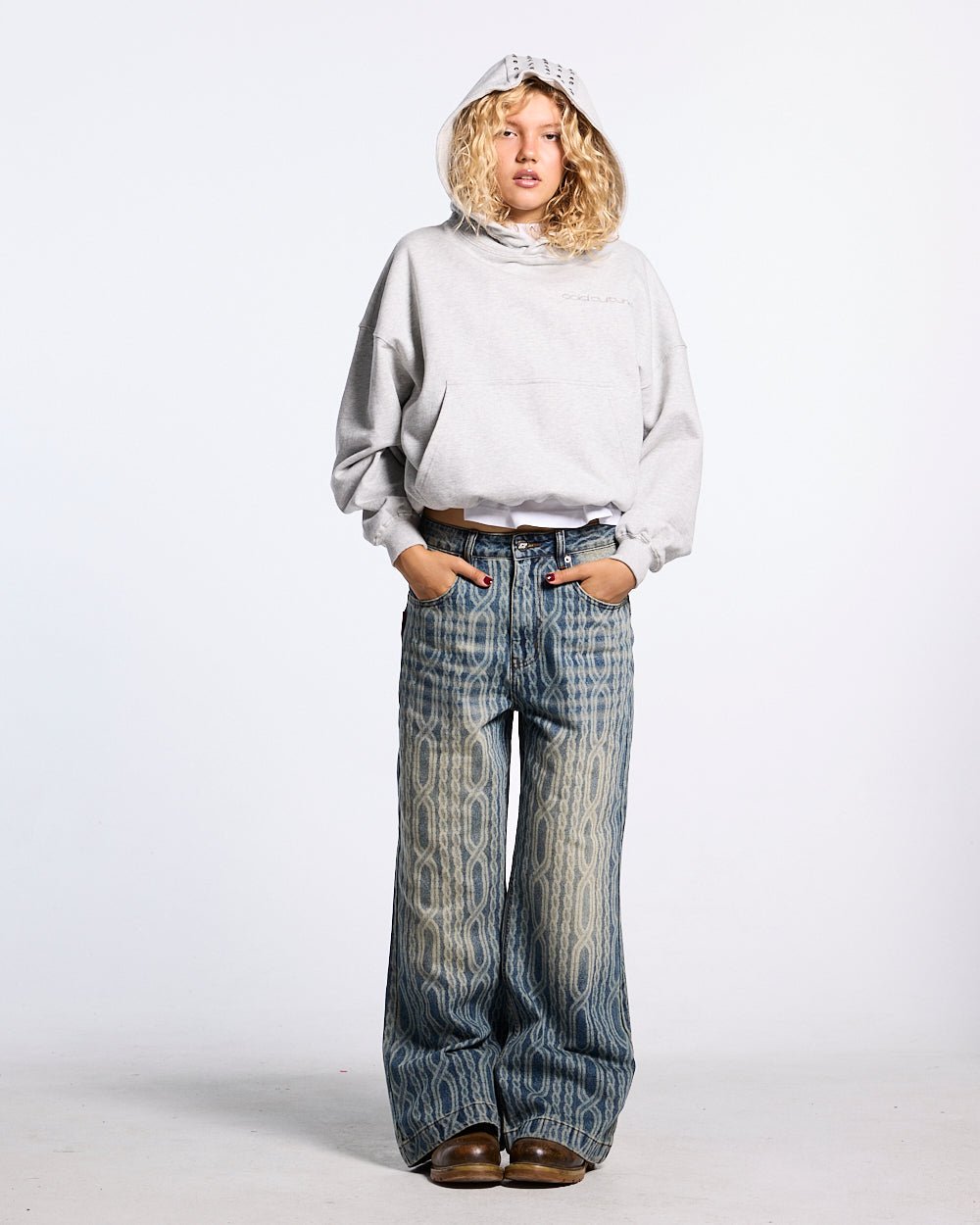 GEAR-LINK HOODIE HEATHER GREY - Cold Culture #woman