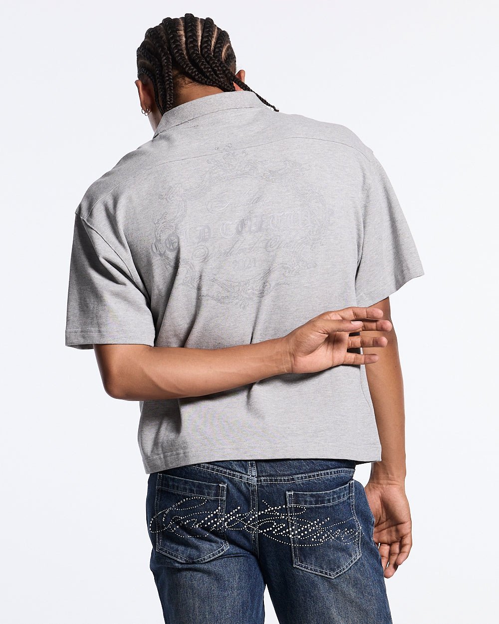 GILDED POLO HEATHER GREY - Cold Culture #man