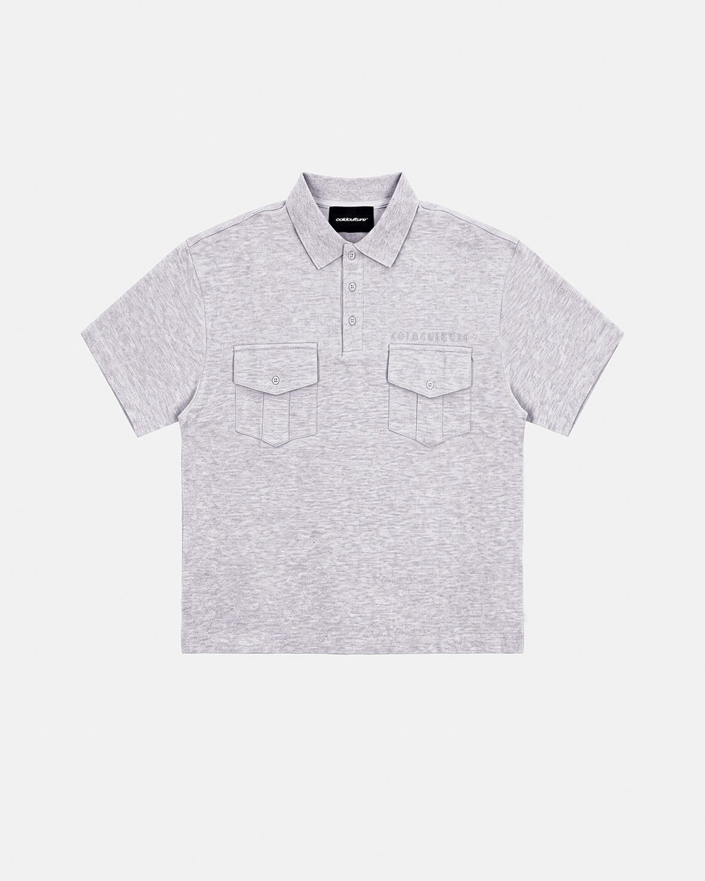 GILDED POLO HEATHER GREY - Cold Culture #packshot
