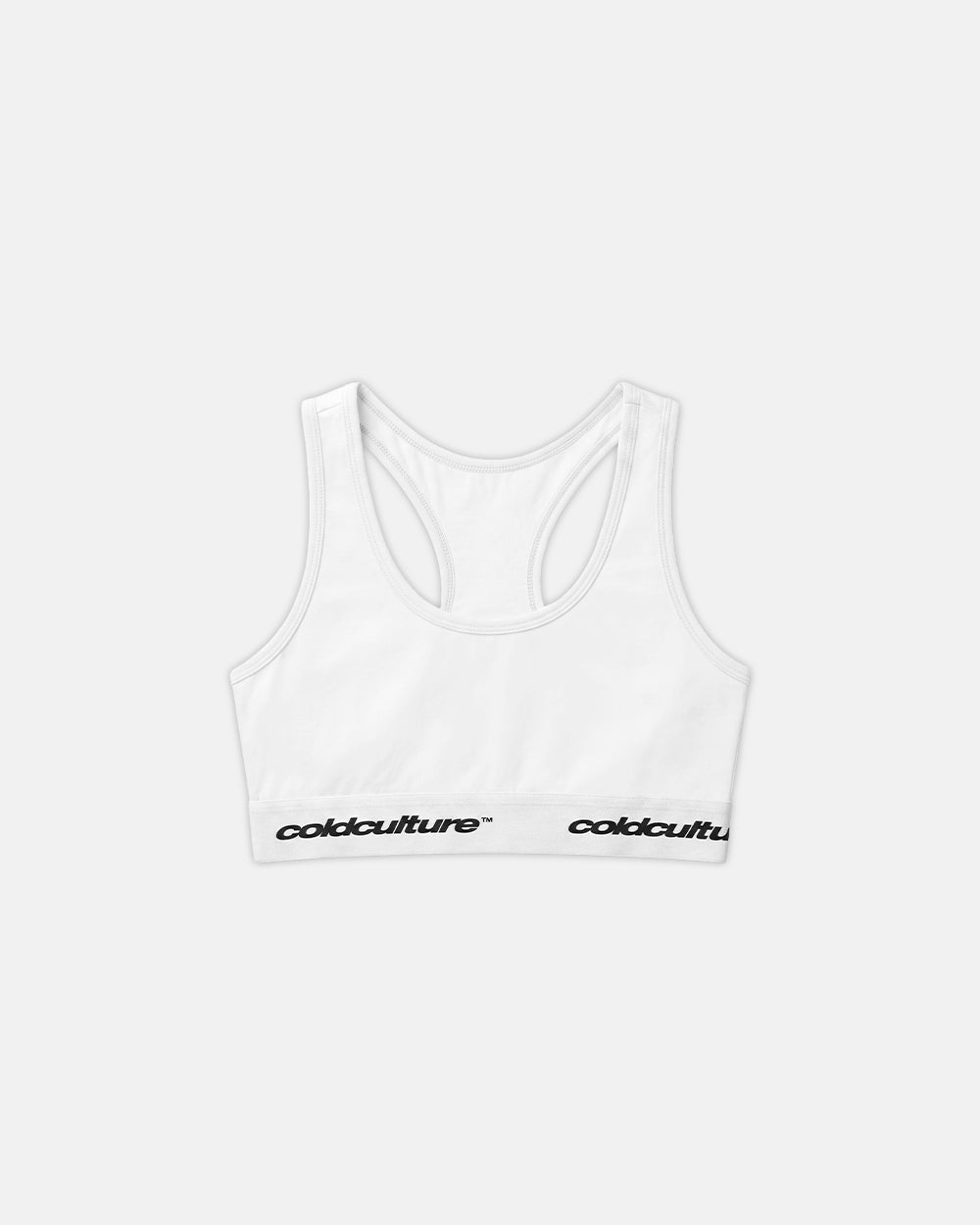 GIRLS CLUB BRA PACK WHITE AND GREY - white and grey bralette two-pack, flat lay - Cold Culture #packshot