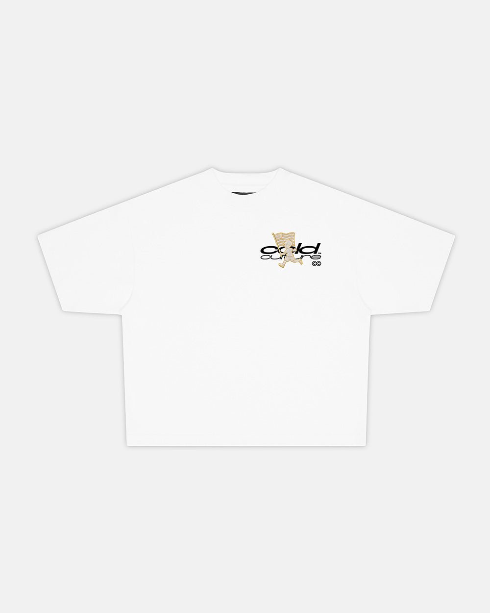 GOLD PARADE TEE WHITE - Cold Culture #packshot