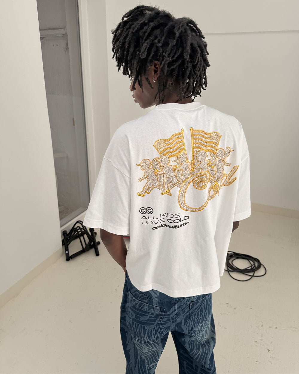 GOLD PARADE TEE WHITE - Cold Culture #man