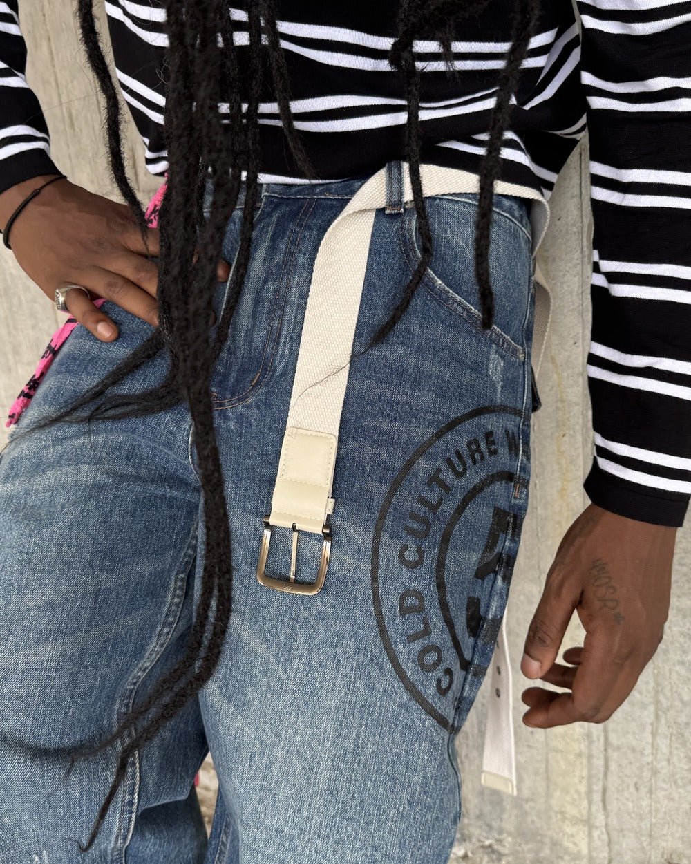 GRUNGE V1 PANTS DARK BLUE - Cold Culture