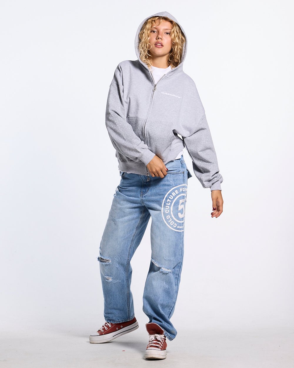 GRUNGE V1 PANTS LIGHT BLUE - Cold Culture #woman