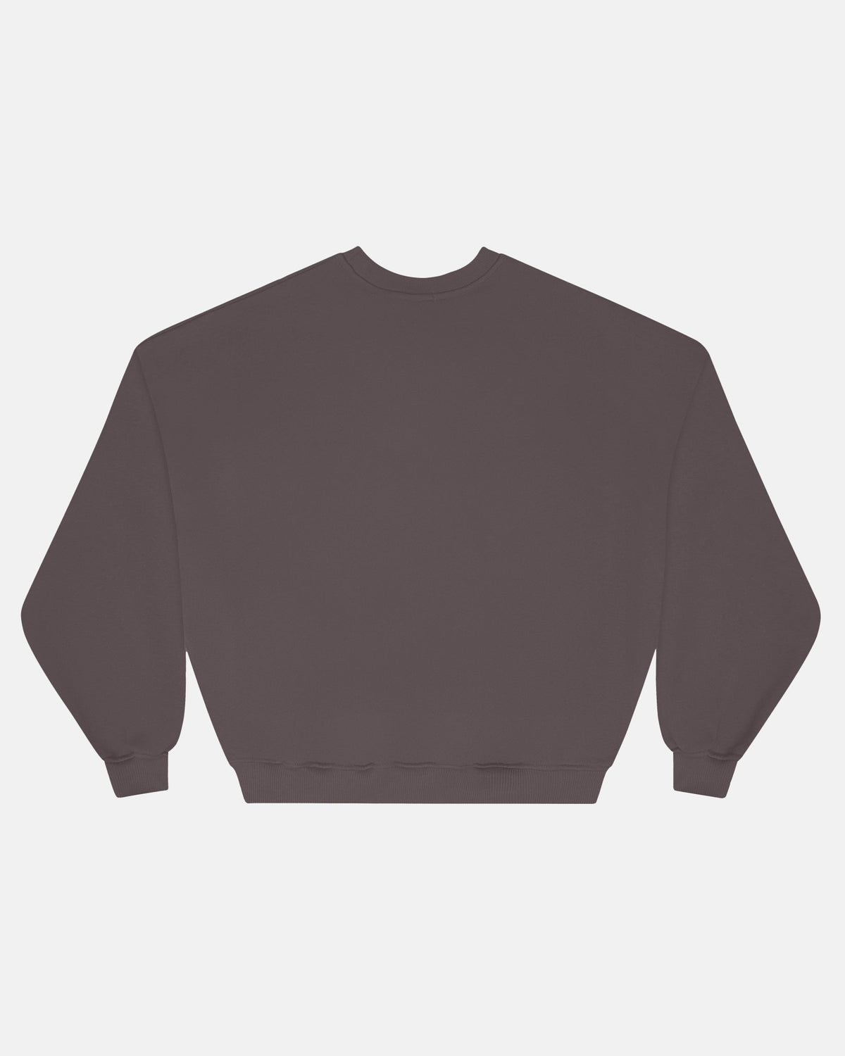 HARPER CREWNECK PURPLE AND BABY BLUE - purple logo print crewneck sweatshirt, back view - Cold Culture #packshot