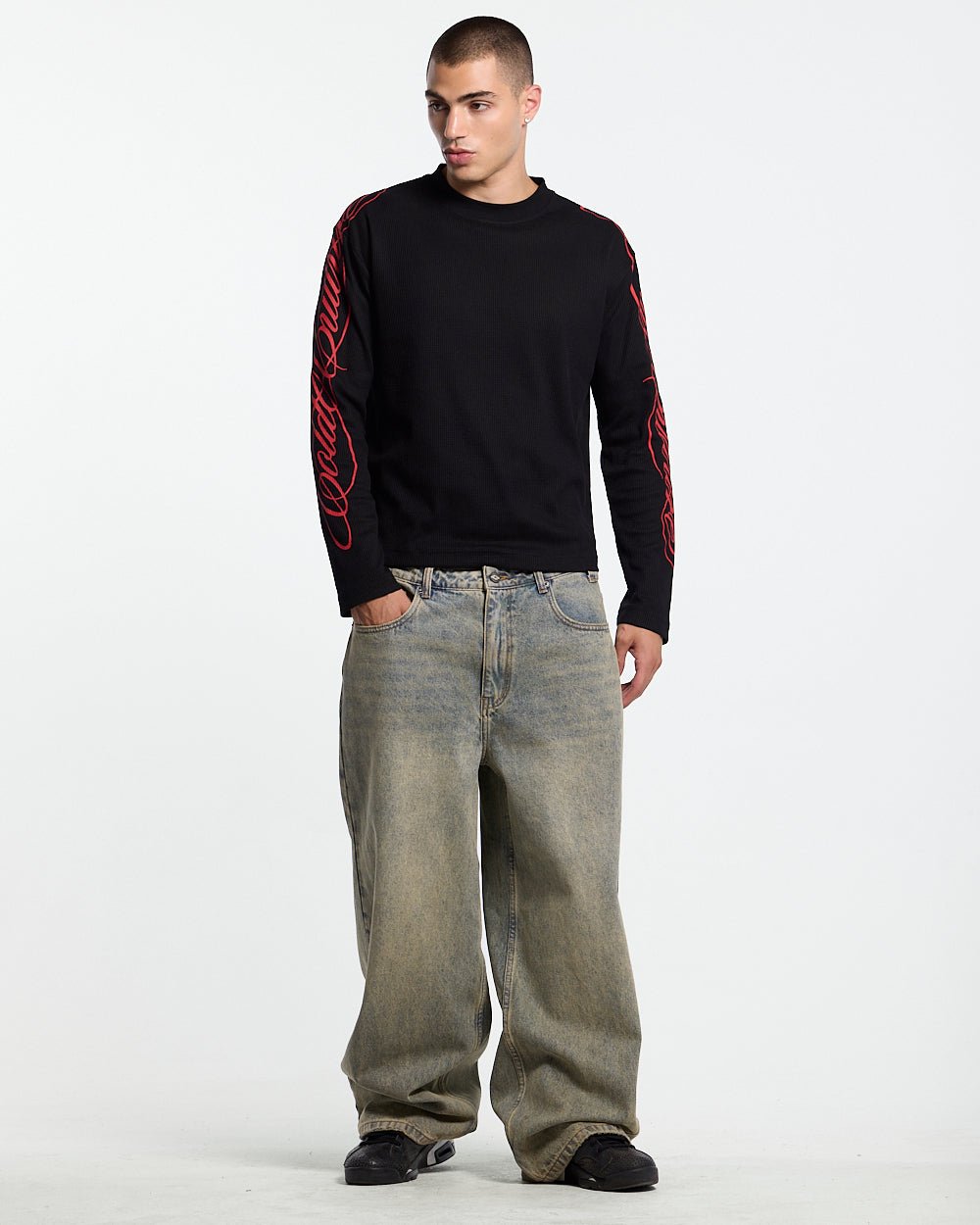 HIDDEN CHEETAH LONGSLEEVE BLACK - Cold Culture #man