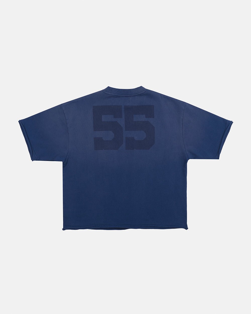 HIDE & SEEK TEE NAVY - navy oversized tee, back view - Cold Culture #woman