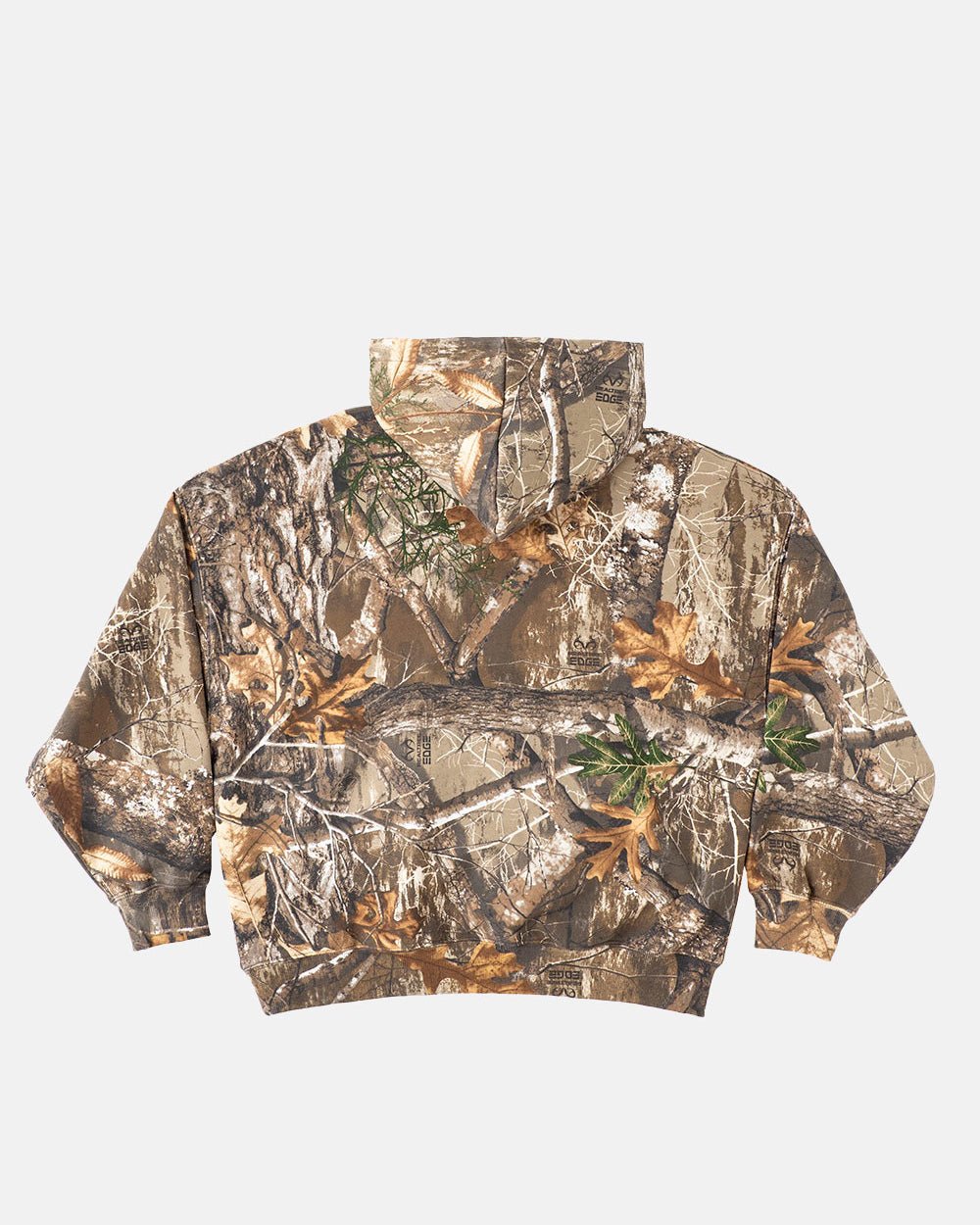 HOODIE REALTREE EDGE - camo oversized hoodie, back view - Cold Culture #packshot