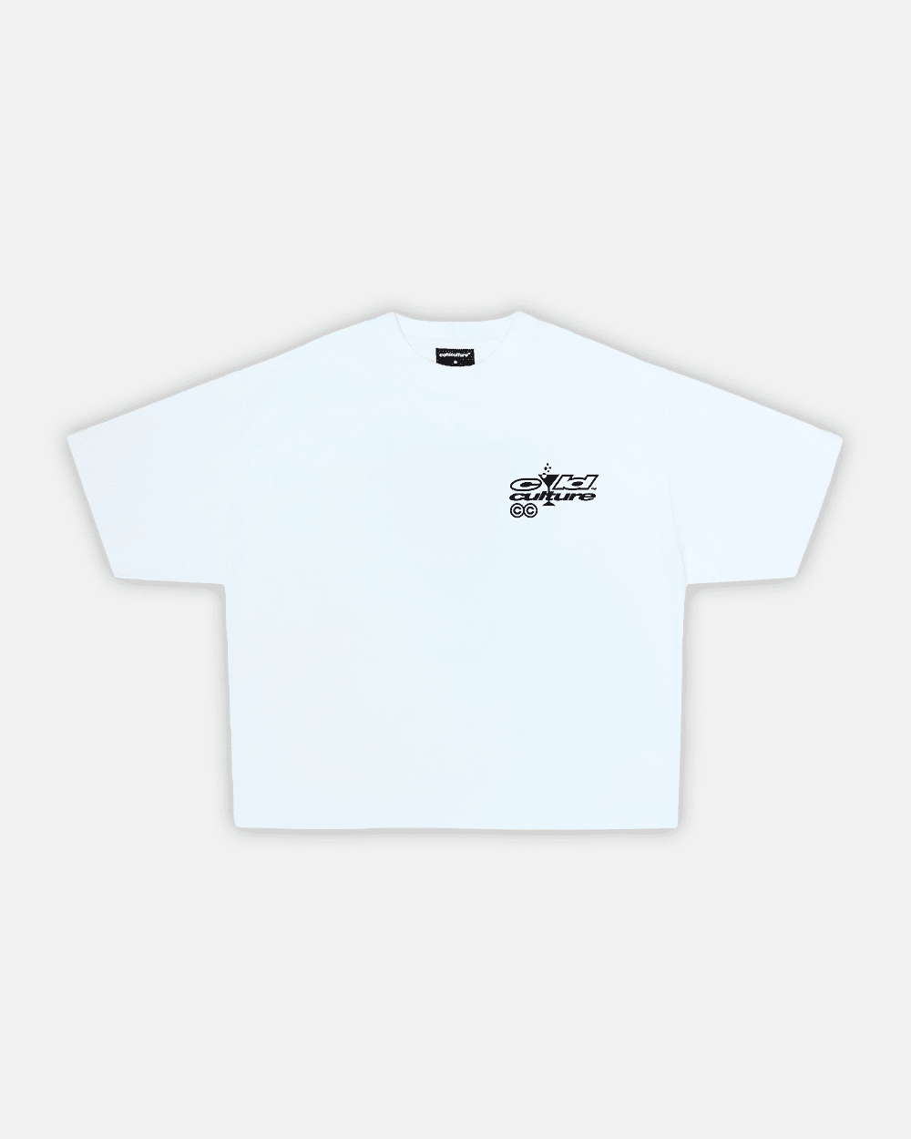 I SWEAR ITS WATER TEE WHITE - white graphic print tee, front view - Cold Culture #packshot