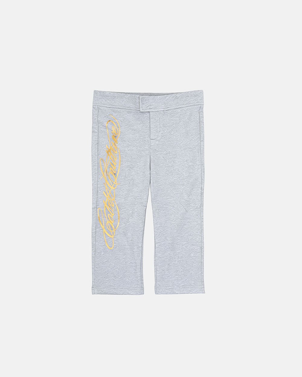 ICON CAPRI HEATHER GREY - heather grey cropped women's pants, front view - Cold Culture #packshot
