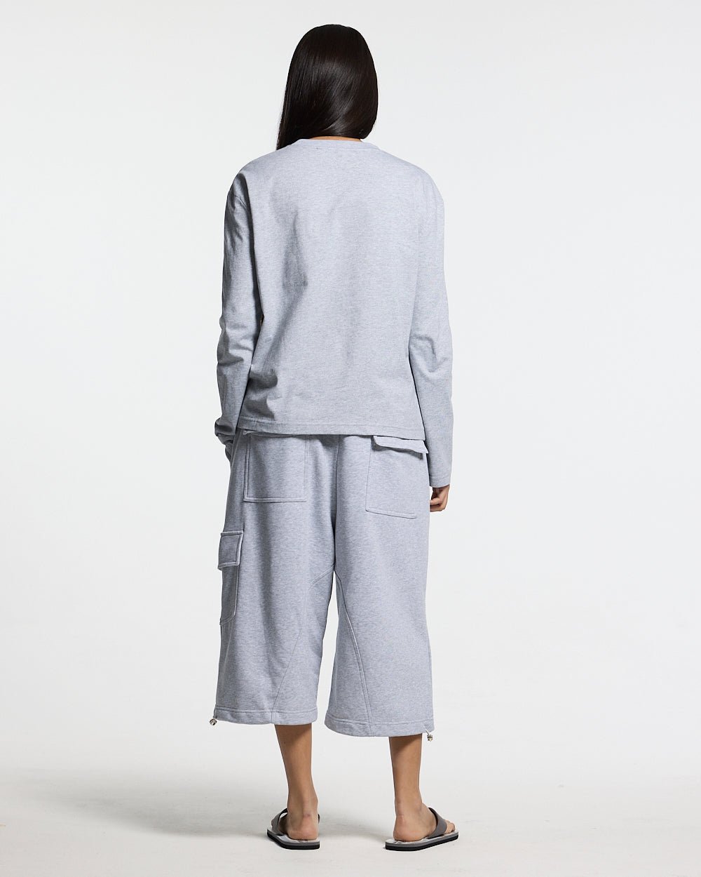 ICON PARACHUTE SHORT HEATHER GREY - Cold Culture #woman