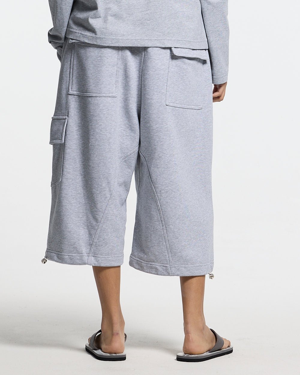 ICON PARACHUTE SHORT HEATHER GREY - Cold Culture