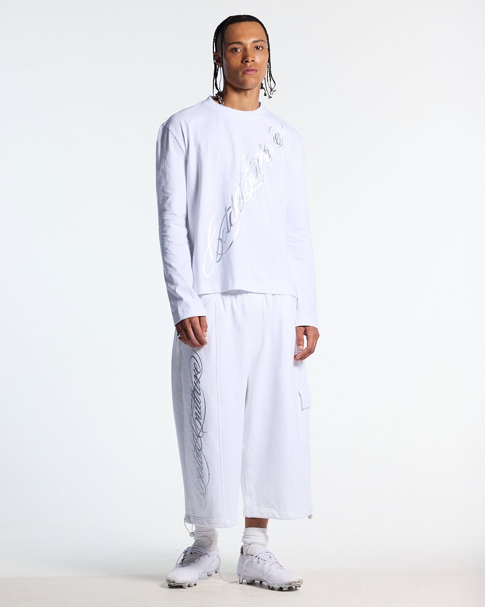 ICON PARACHUTE SHORT WHITE - Cold Culture #man