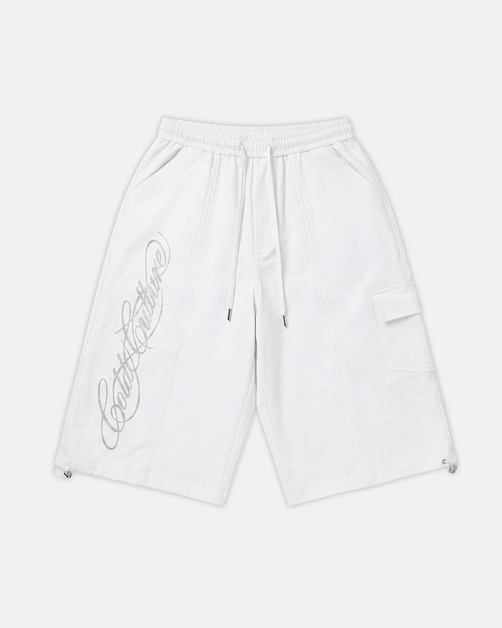 ICON PARACHUTE SHORT WHITE - Cold Culture #packshot