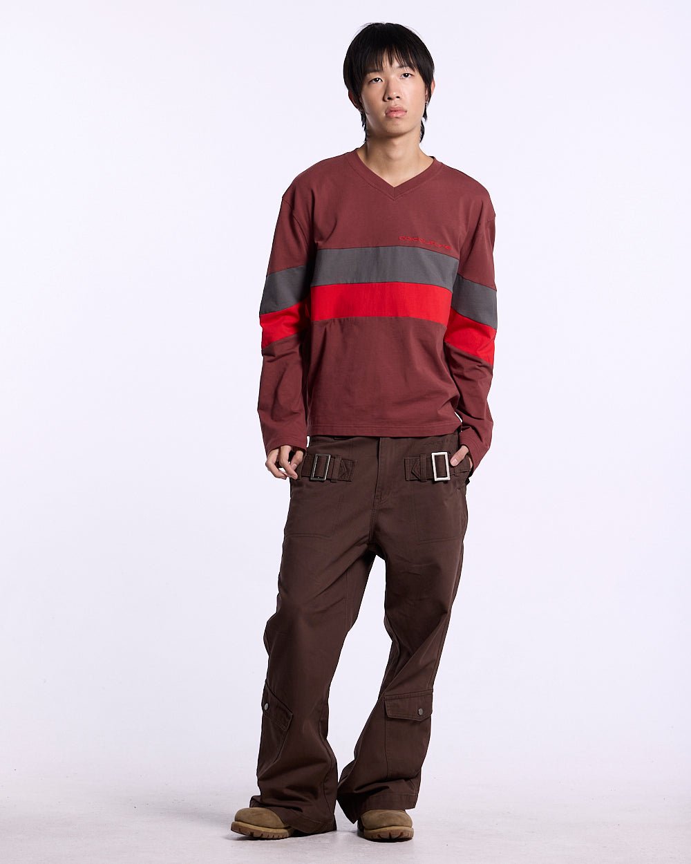 INTERSTATE LONGSLEEVE BURGUNDY - Cold Culture #man