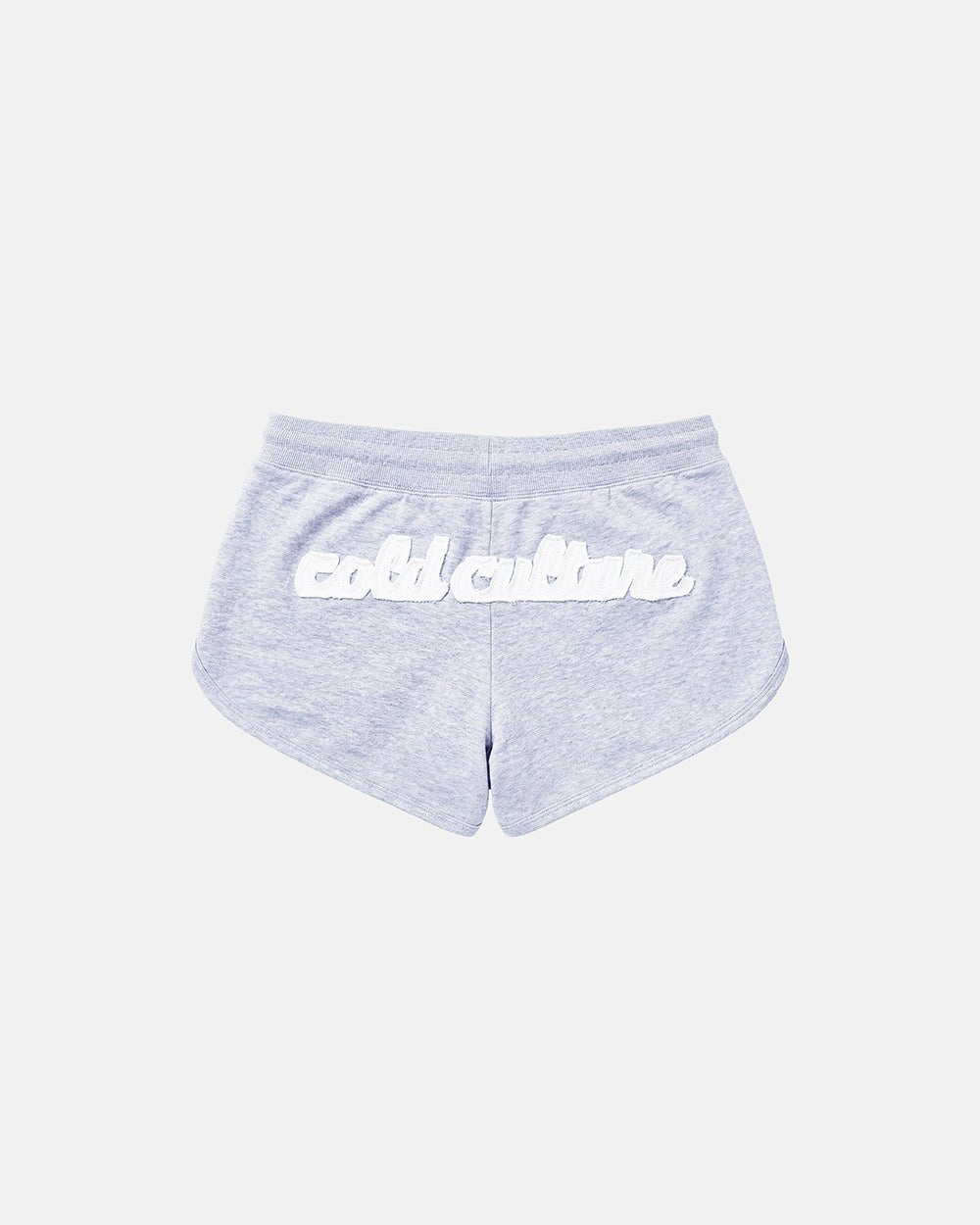 LACE MINI SHORTS HEATHER GREY - DELAYED DELIVERY - Cold Culture #packshot
