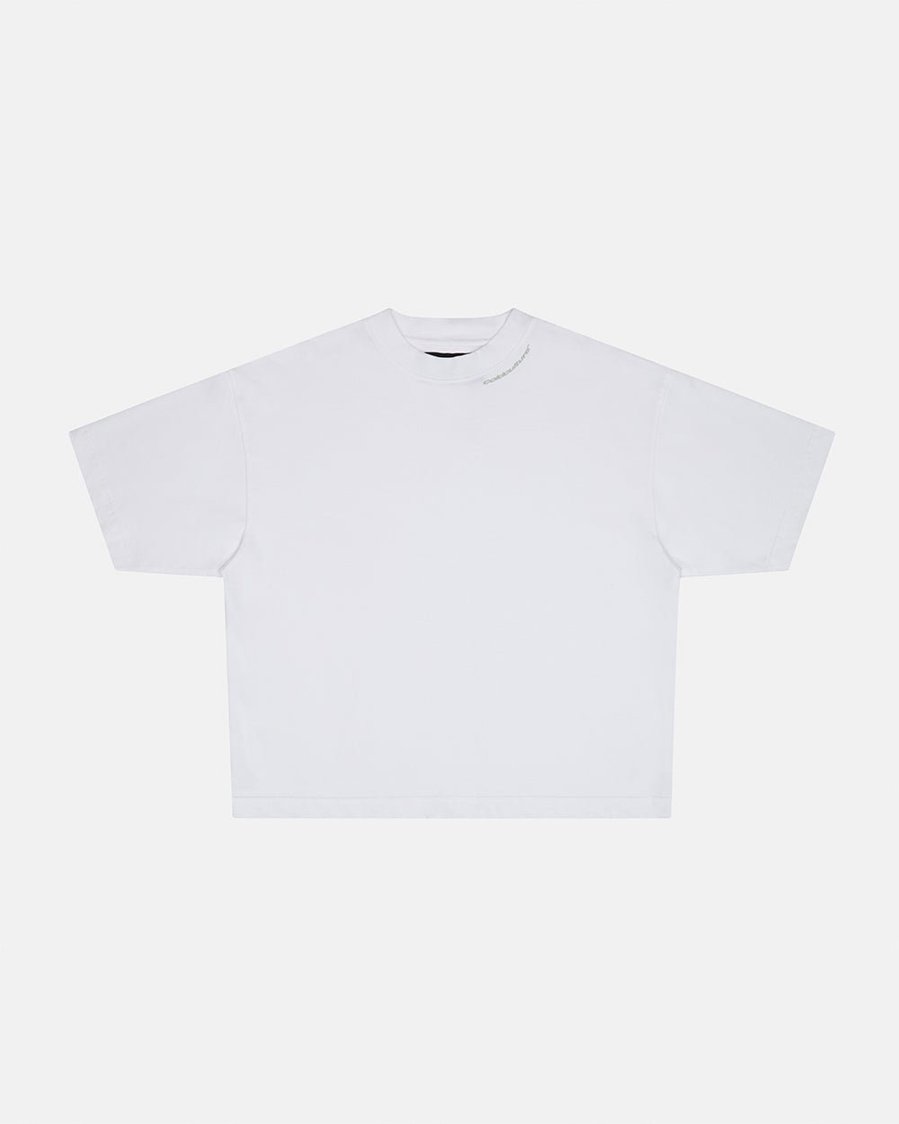 LOW KEY BASIC TEE 2 PACK WHITE & BLACK - black and white basic tees, front view - Cold Culture #packshot