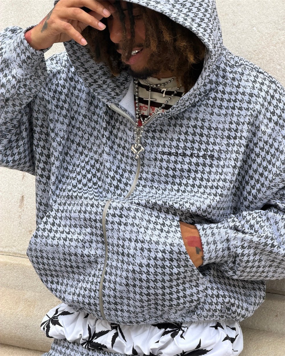 MAISON STREET ZIP HOODIE HEATHER GREY - Cold Culture