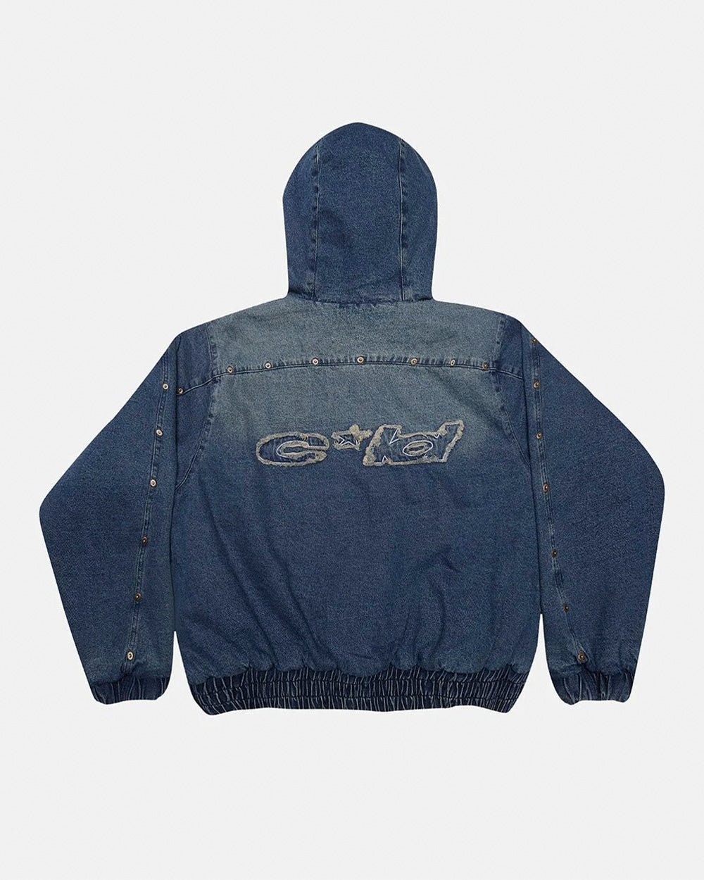 MIKE HOODED JACKET DENIM - Cold Culture