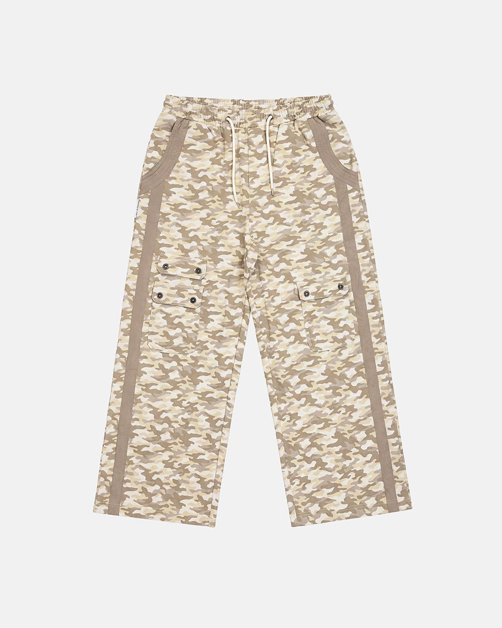 NEUTRAL FIELD SWEATPANTS CAMO - beige camo sweatpants, front view - Cold Culture #packshot
