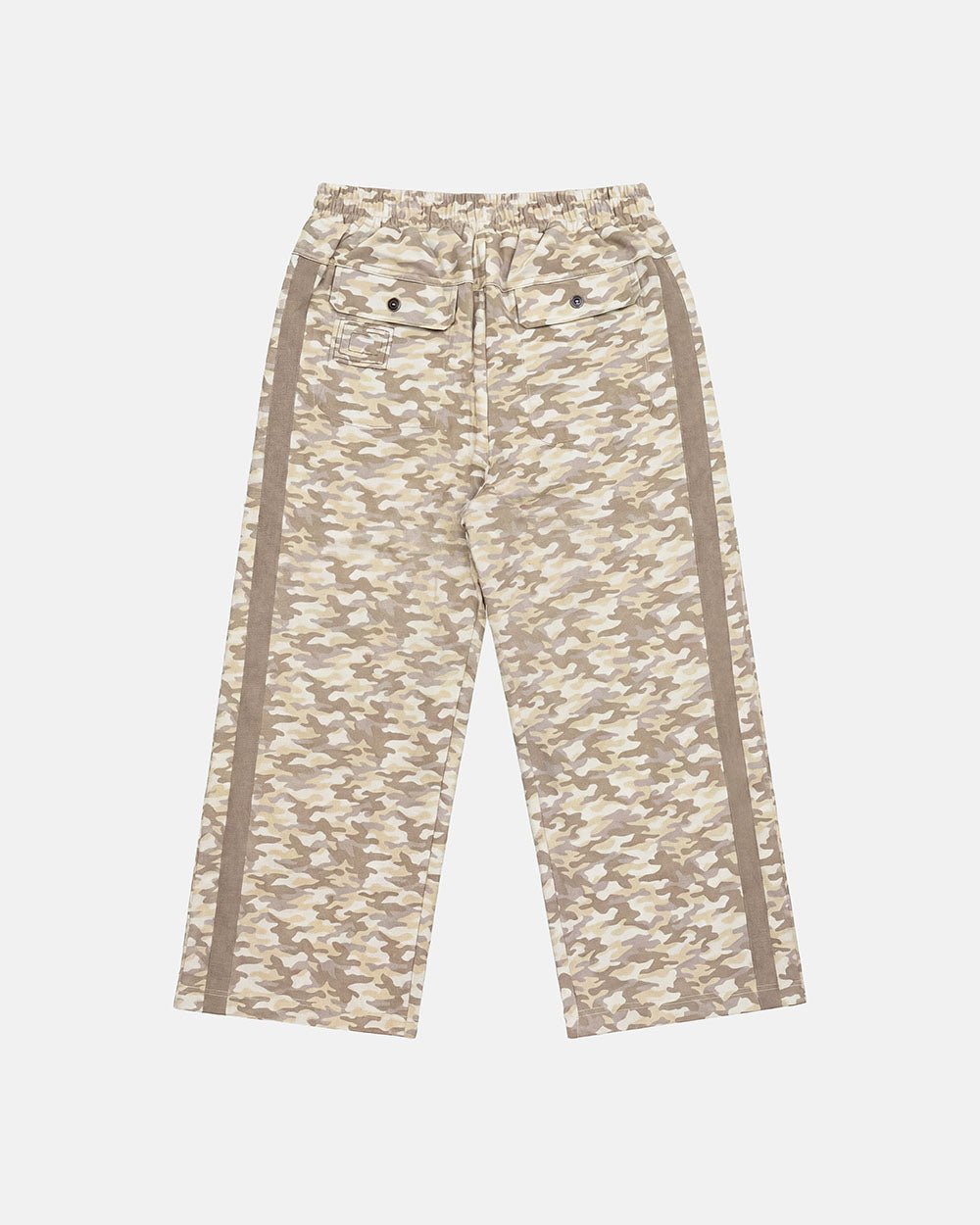 NEUTRAL FIELD SWEATPANTS CAMO - beige camo sweatpants, back view - Cold Culture #packshot