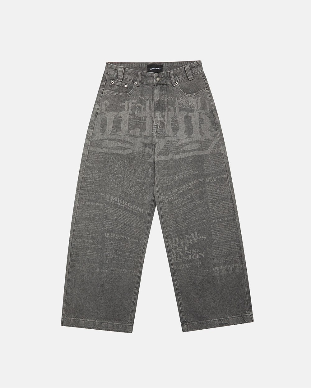 NEWSPAPER V2 PANTS GREY - Cold Culture #packshot
