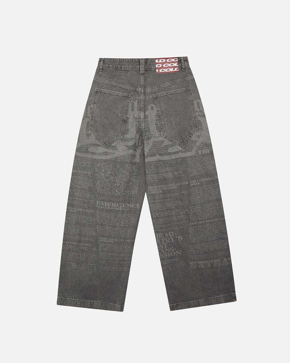 NEWSPAPER V2 PANTS GREY - Cold Culture #packshot