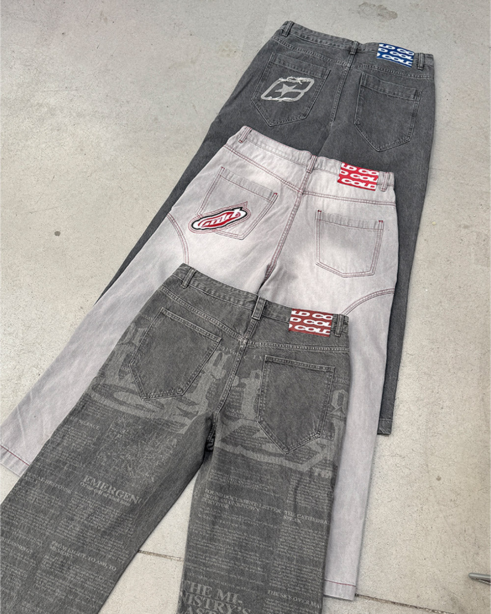NEWSPAPER V2 PANTS GREY - Cold Culture
