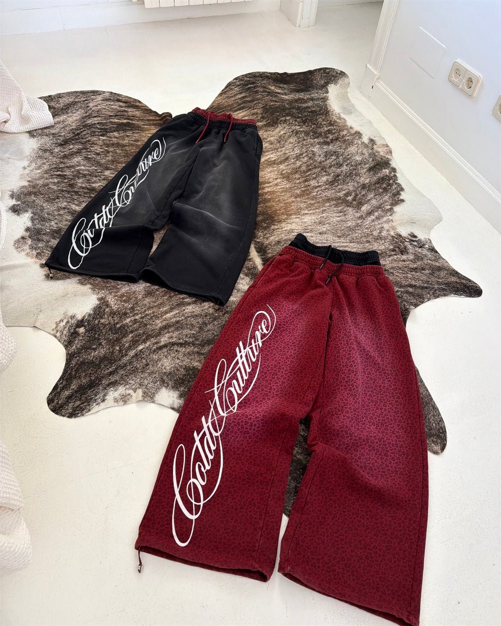 NIGHTHUNT SWEATPANTS RED - Cold Culture