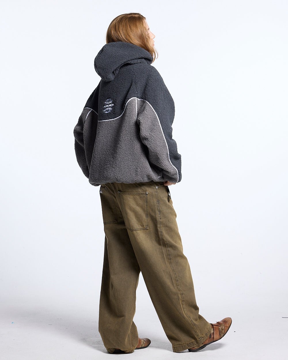 NO RISK FLEECE JACKET HEAVY GREY/DUST GREY - Cold Culture