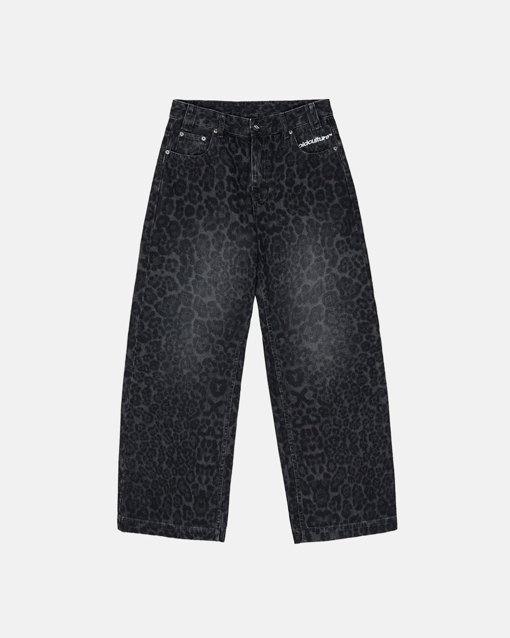 NOCTURNE BEAST V3 PANTS DARK GREY - dark grey leopard print pants, front view - Cold Culture #packshot