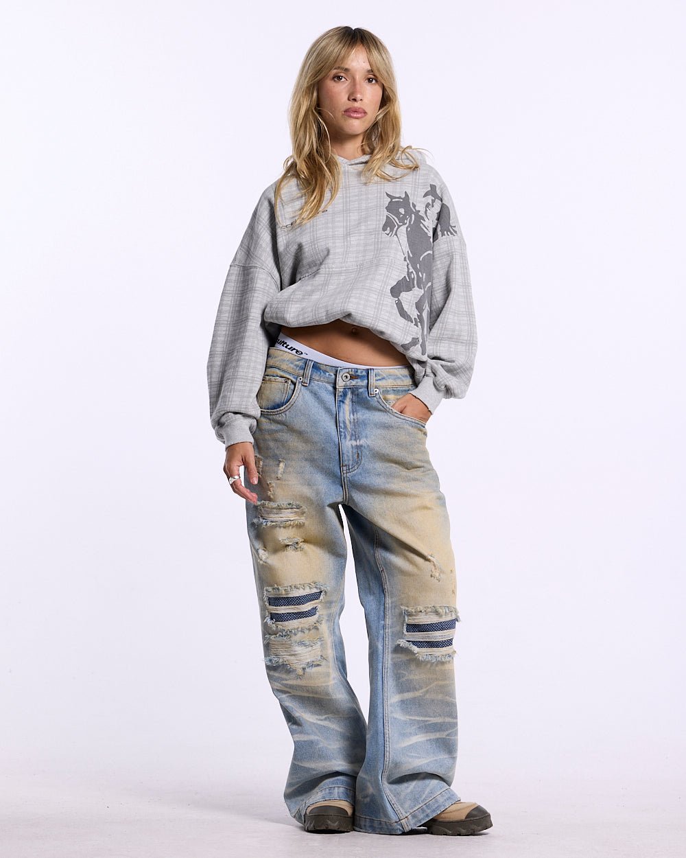 NOVEL HOODIE HEATHER GREY - Cold Culture