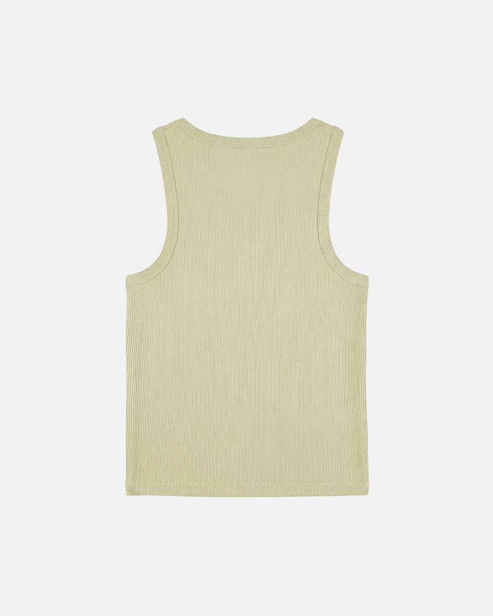 OLD SOUL TANK TOP BEIGE - beige graphic print tank top, flat lay - Cold Culture #packshot