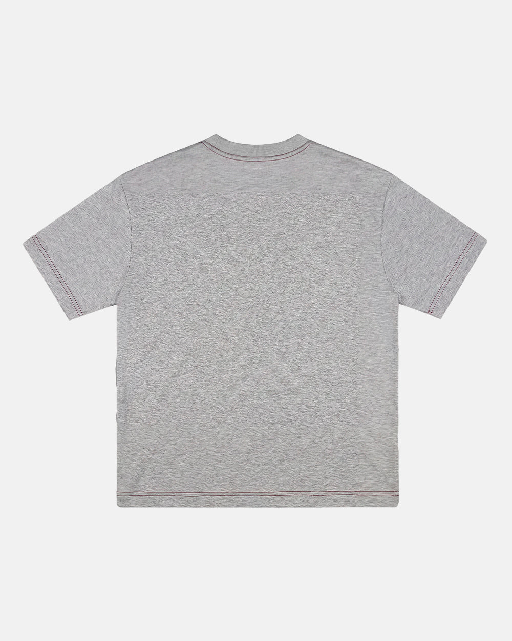 OPERA TEE HEATHER GREY - heather grey horse print tee, back view - Cold Culture #packshot