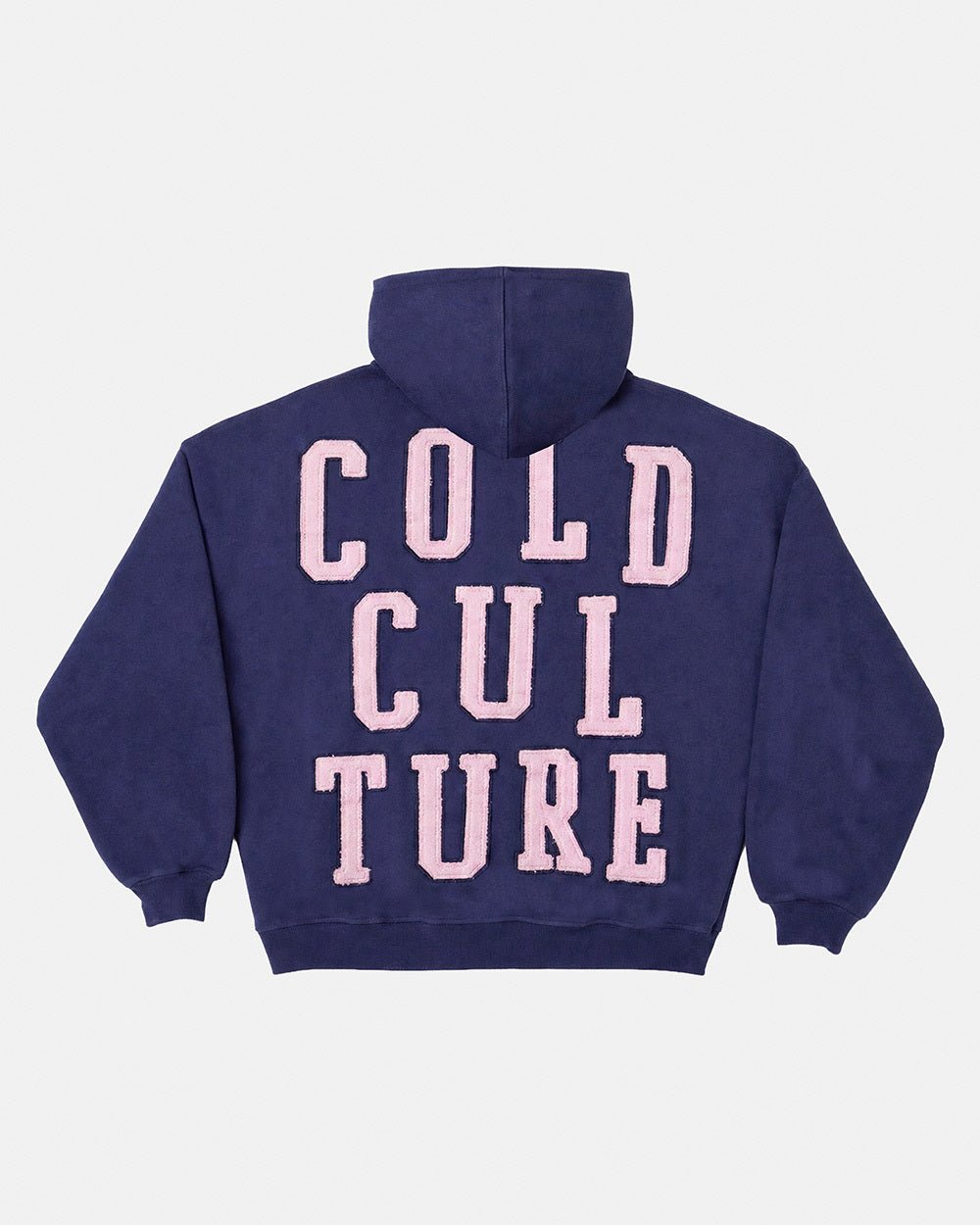 OVERTAKE HOODIE NAVY - Cold Culture #packshot
