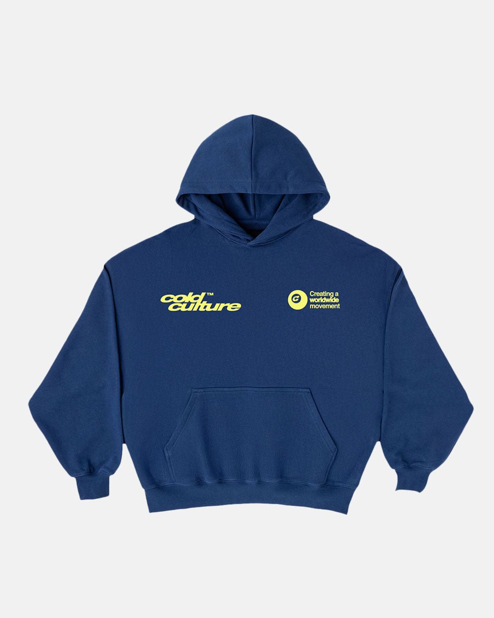 PLAYING HORSE HOODIE NAUTICAL BLUE - COLD CULTURE #packshot