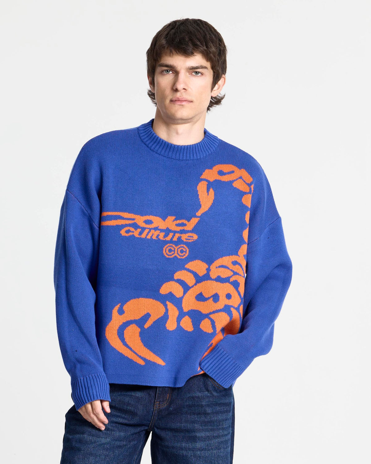 POISON KNIT BLUE AND ORANGE - Cold Culture