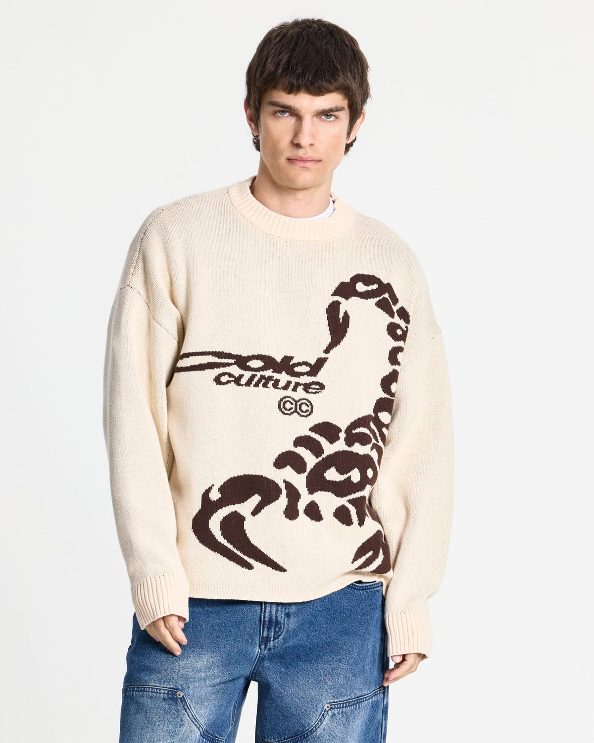 POISON KNIT CREAM AND BROWN - Cold Culture