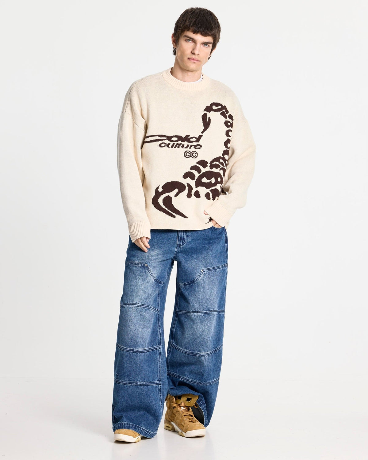 POISON KNIT CREAM AND BROWN - Cold Culture