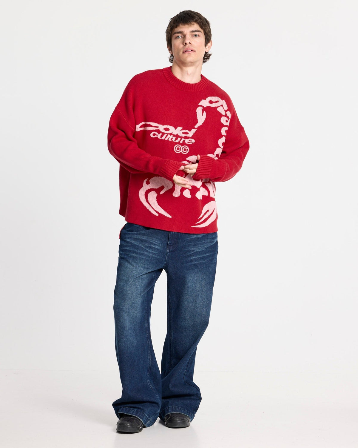 POISON KNIT RED AND SALMON - Cold Culture