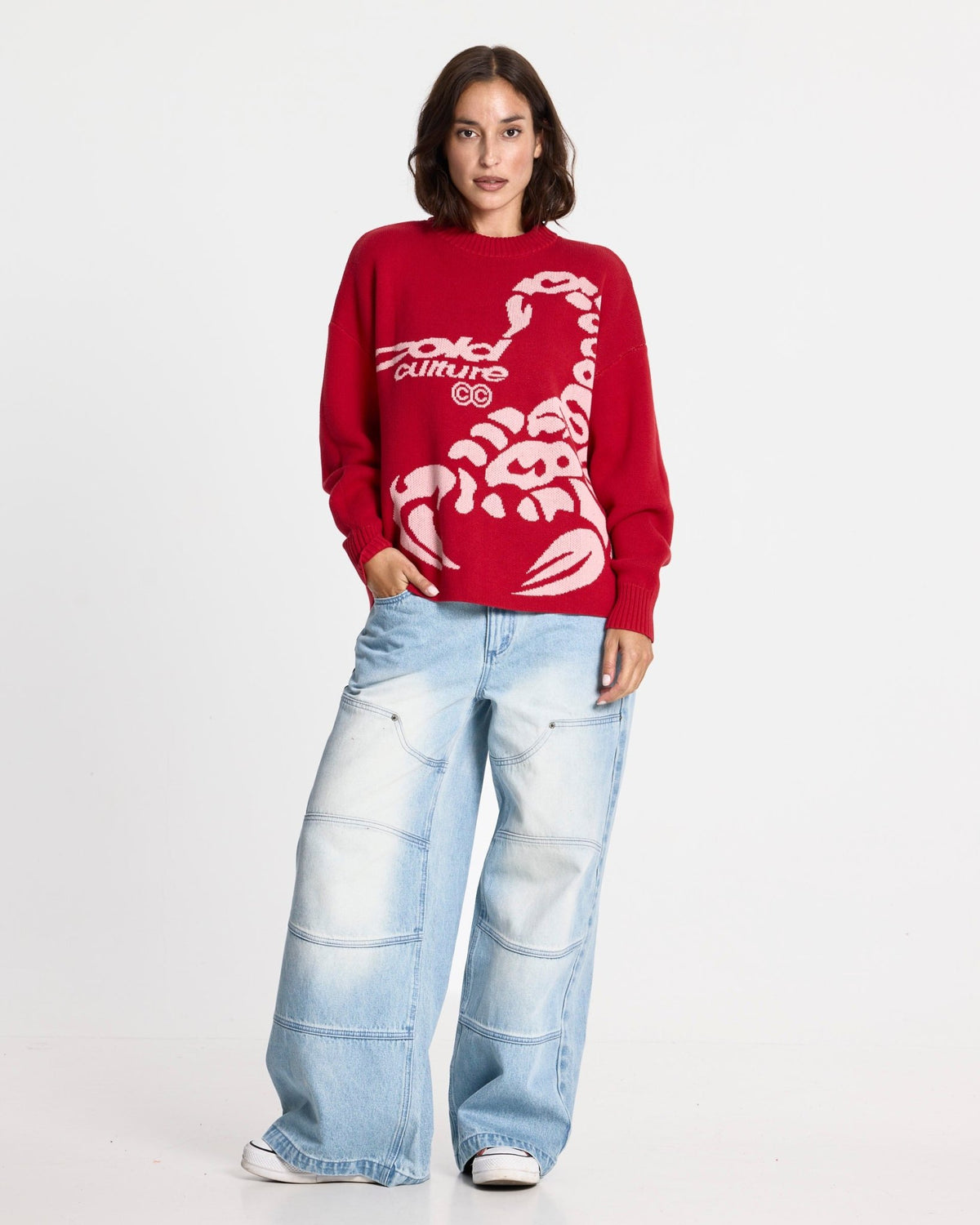 POISON KNIT RED AND SALMON - Cold Culture