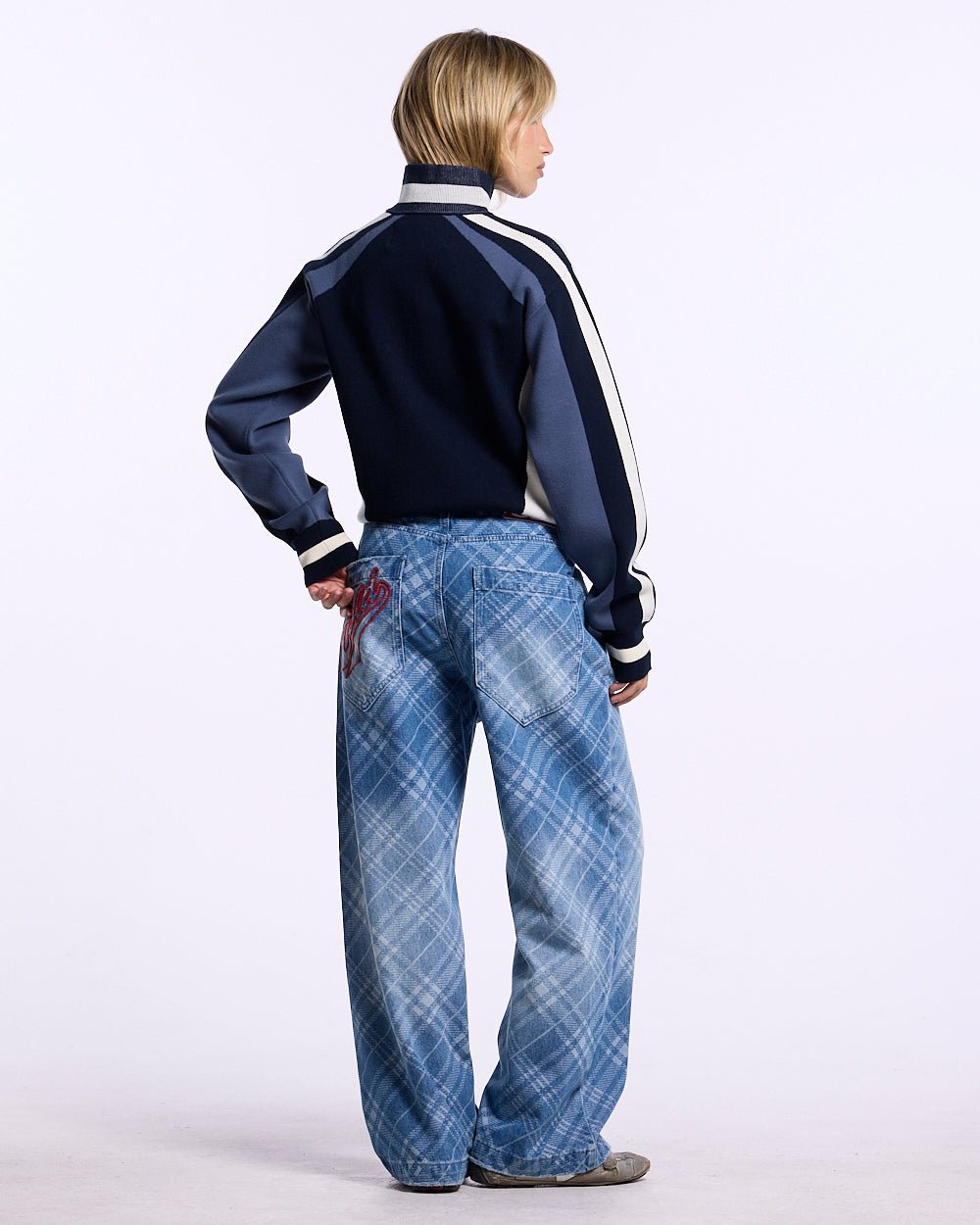 POLE KNIT NAVY - Cold Culture